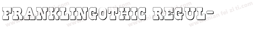 franklingothic regul字体转换